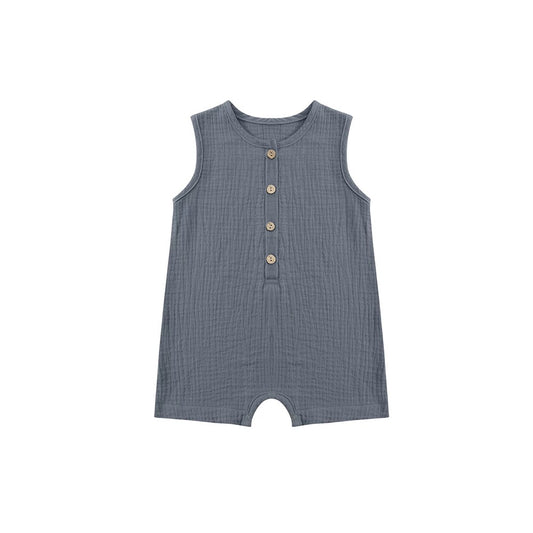 City Stroll Playsuit - Button (Greyish blue)