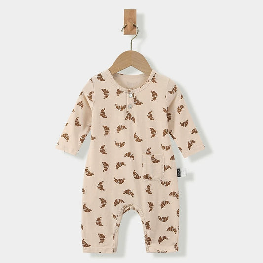 Non-footie Sleepsuit - Croissant